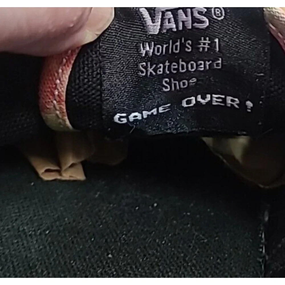 Vans X Super Mario Game Over Skateboard Shoe Women's 8 Men's 6.5 Canvas - Picture 13 of 16